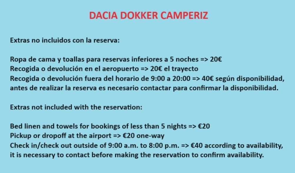 Luxuszelt Dacia Dokker Camperiz *